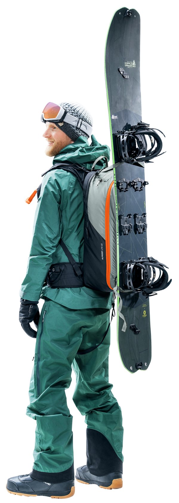Lavinerygsæk Deuter Alproof Lite 22L - tin/sort