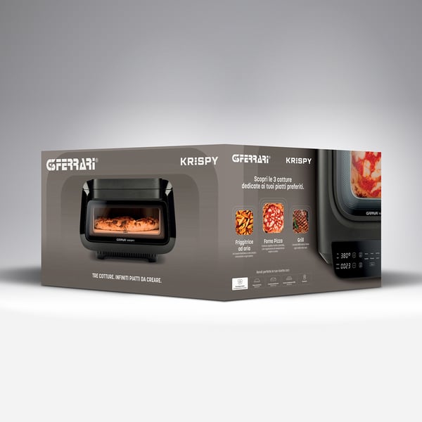 G3 Ferrari G10225 pitsan valmistaja & uuni 1 pitsa(a) 2100 W Musta
