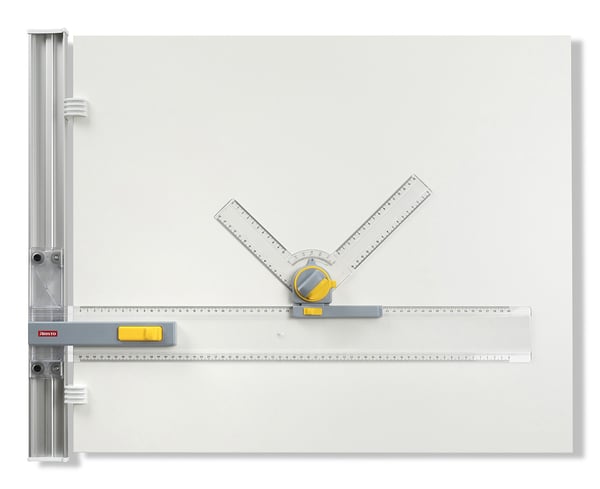 Miniatyrbillede 7 af 8: Aristo AR7012 tegnetavle A2 (420x594 mm) Grå, Transparent, Hvid, Gul