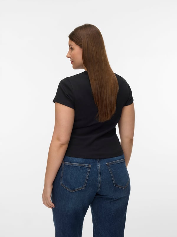 Vero Moda VMCHLOE T-Shirt Rund halsudskæring Kort ærme