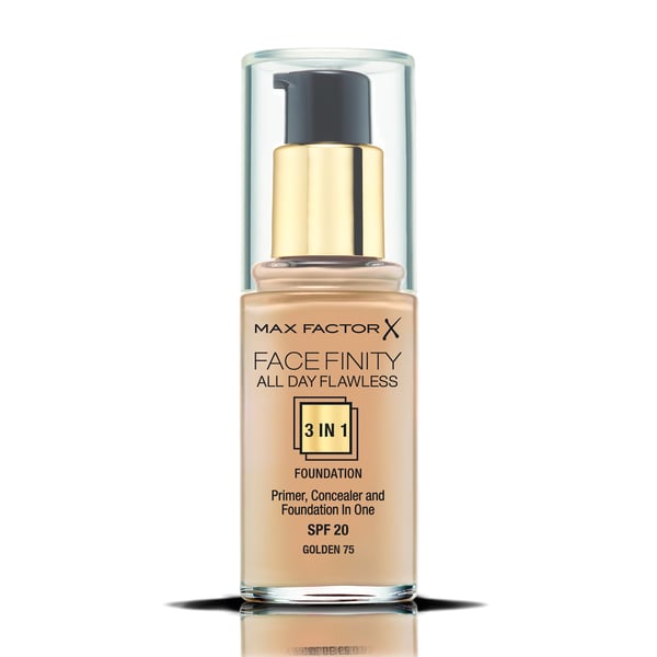 Max Factor Facefinity All Day Flawless 3 in 1 30 ml Pumpflaska Kräm Golden 075