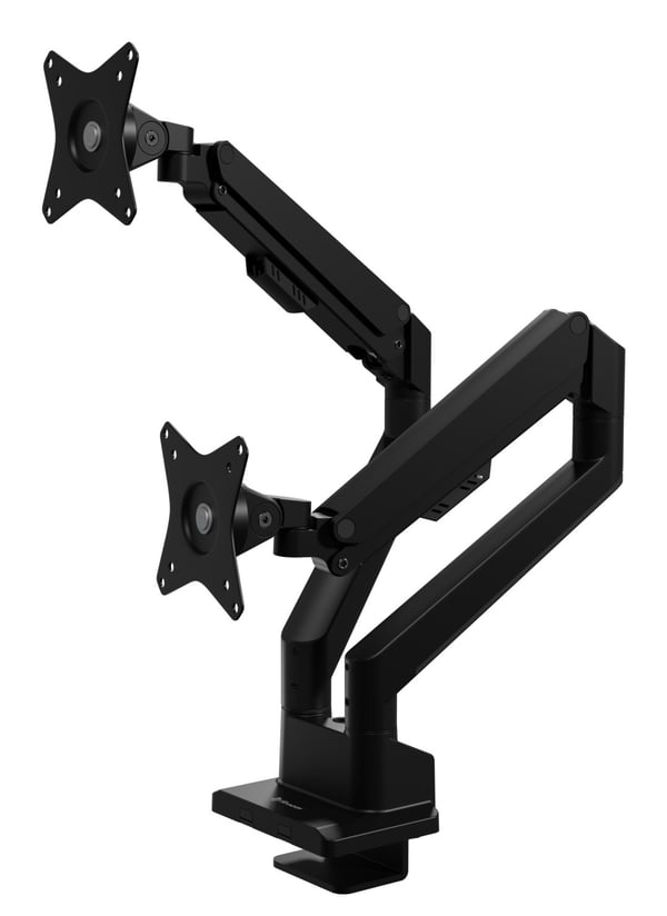 Miniatyrbillede 3 af 4: Arozzi AZ-ALZARE-NEO-DUO-BK skærmbeslag og -stativer 81,3 cm (32") Skrivebord Sort