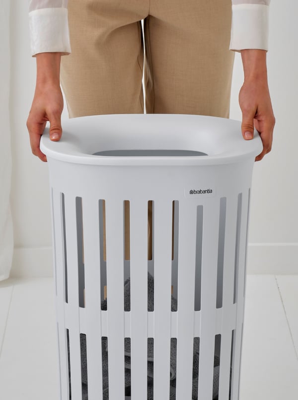 Brabantia Collect-It pyykkikori 55 L Ovaali Kierrätetty muovi Valkoinen