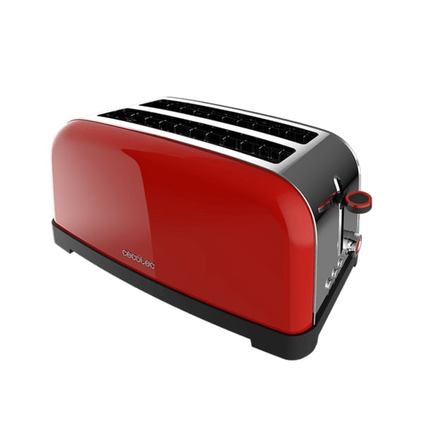 Cecotec Toastin' time 1500 7 4 skive(r) 1500 W Rød