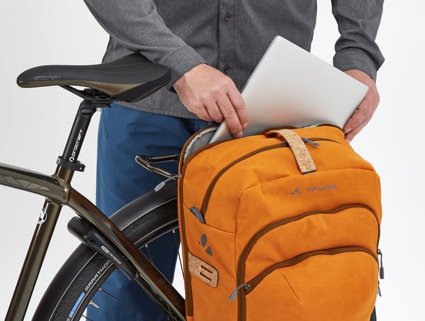 Miniatyrbillede 4 af 5: VAUDE eBack Single Bagside Cykeltaske 28 L Polyester, Polyurethan Sort