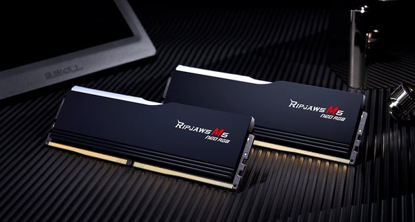 Miniatyrbillede 2 af 6: G.Skill Ripjaws M5 RGB F5-6000J3040G32GX2-RM5NRK hukommelsesmodul 64 GB 2 x 32 GB DDR5 6000 MT/s 288-pin DIMM