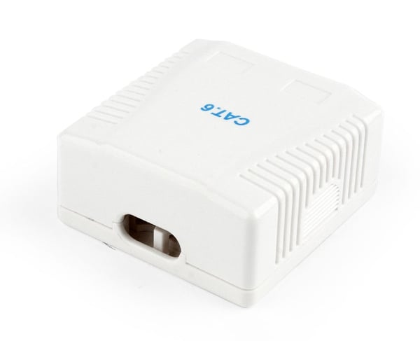 Gembird NCAC-2F6-01 stikdåse RJ-45 Hvid