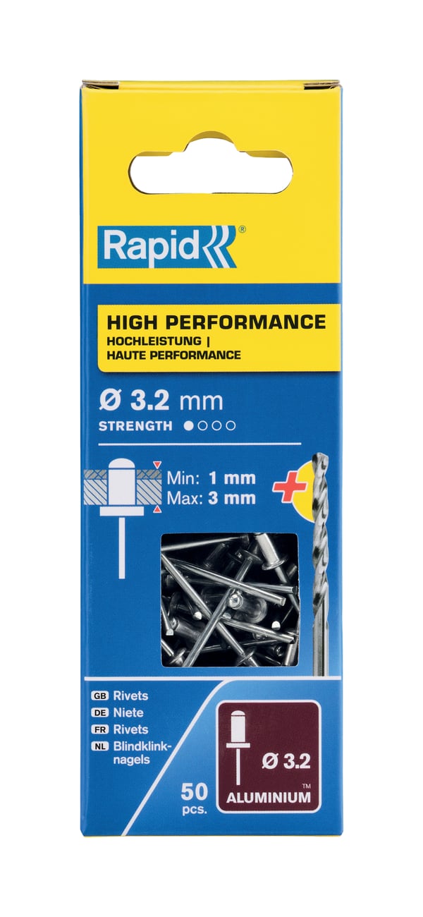 Miniatyrbild 3 av 4: Rapid High performance blindnit Ø3,2 x 6 mm
