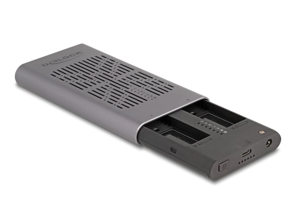 Miniatyrbillede 3 af 5: DeLOCK 42027 drevkabinet SSD kabinet Grå M.2