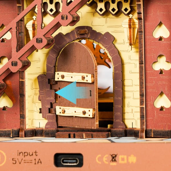 Miniatyrbild 5 av 7: ROBOTIME LC901C byggsats för miniatyrhus och booknook (bokstöd) 3D-pussel