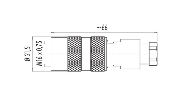 BINDER 09-0114-25-05 kabelsamler M16