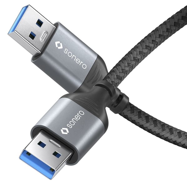 Miniatyrbild 5 av 6: sonero SPC-U050-015 USB-kablar USB 3.2 Gen 1 (3.1 Gen 1) 1,5 m USB A 5 Gbit/s Svart, Grå