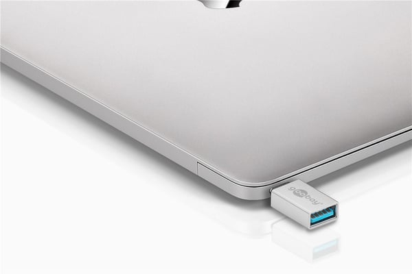 Goobay 56620 kabel kønsskifter USB C USB A Sølv