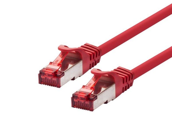LOGON PROFESSIONAL TCR66SS003R netværkskabel Rød 0,3 m Cat6 S/FTP (S-STP)