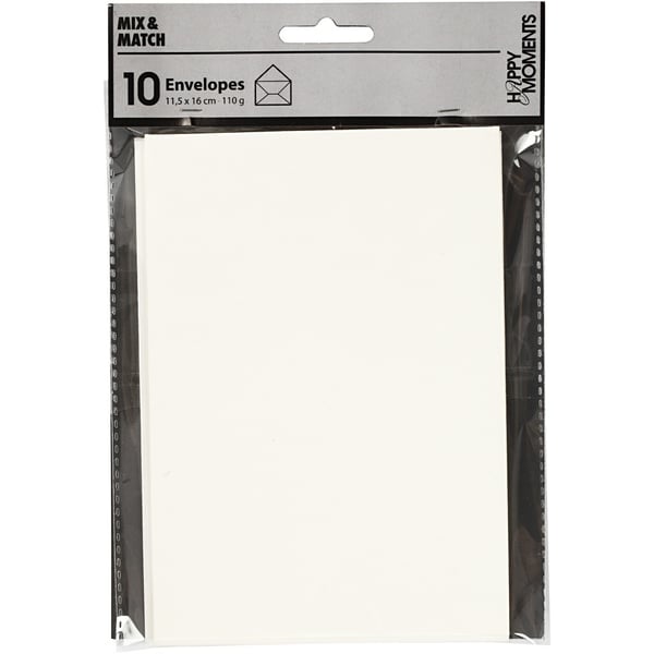 Creativ Company 217022 kuvert C6 (114 x 162 mm) Cremefarvet 1 stk