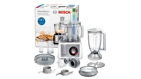 Bosch MC812S820 foodprocessor 1250 W 3,9 L Rustfrit stål, Hvid