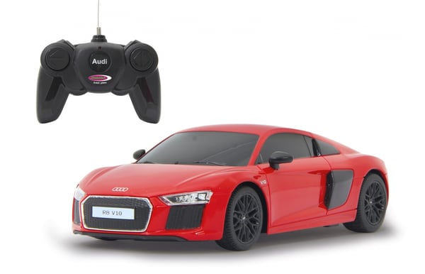 Miniatyrbild 1 av 8: Jamara Audi R8 radiostyrd modell Vägracerbil Elmotor 1:24