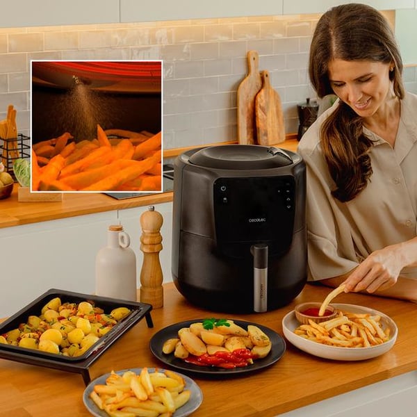 Cecotec 03300 frituregryde Enkelt 5,5 L Enkeltstående 1550 W Lavfedt steger Sort