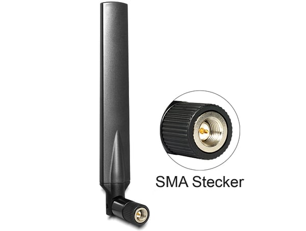DeLOCK 88451 verkkoantenni Ympyräsäteilyantenni RP-SMA 5 dBi