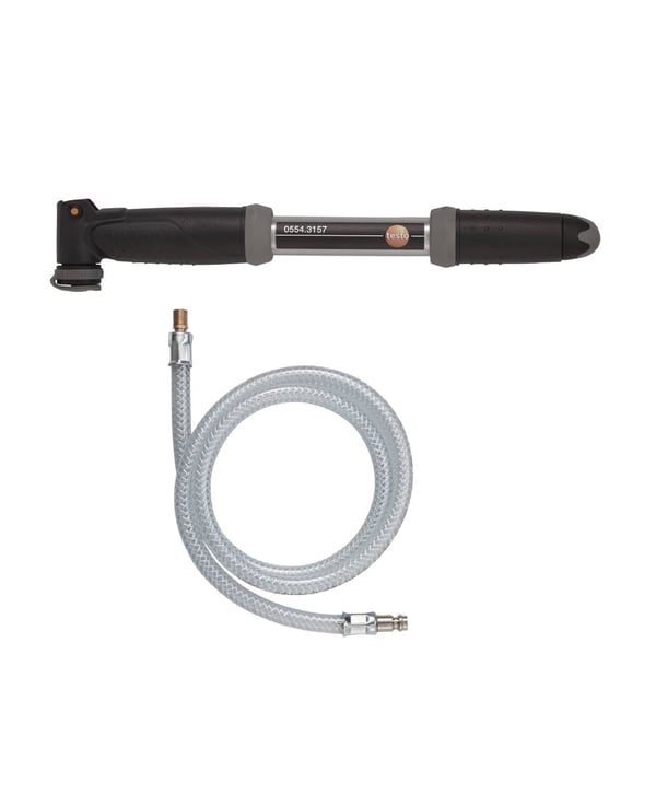 Testo 0554 3157 håndholdt luftpumpe Sort, Sølv Hånd luftpumpe