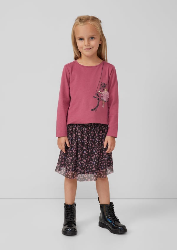 s.Oliver 2169474.98A1.98 nederdel Flared skirt Mørkegrå