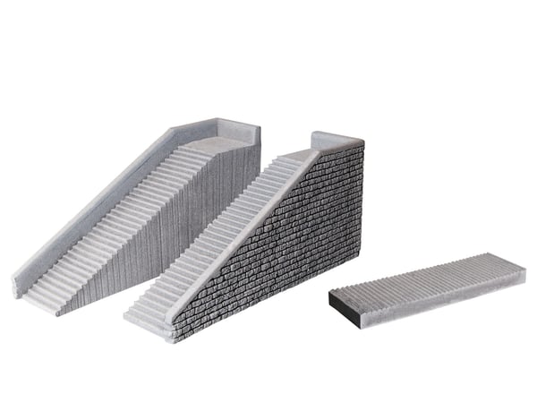 Miniatyrbillede 5 af 6: NOCH Stairs Set skalamodell dele og tilbehør Trappe