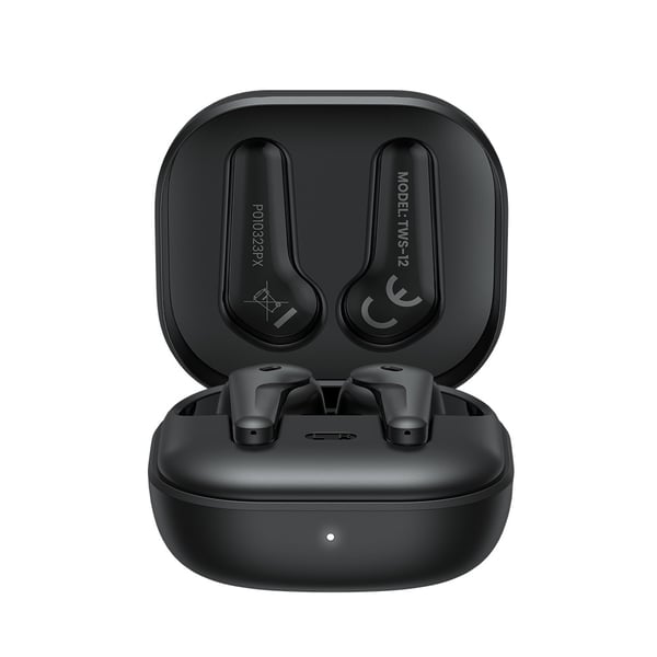 Savio TWS-12 hörlur och headset True Wireless Stereo (TWS) I öra Samtal/musik USB Type-C Bluetooth Svart
