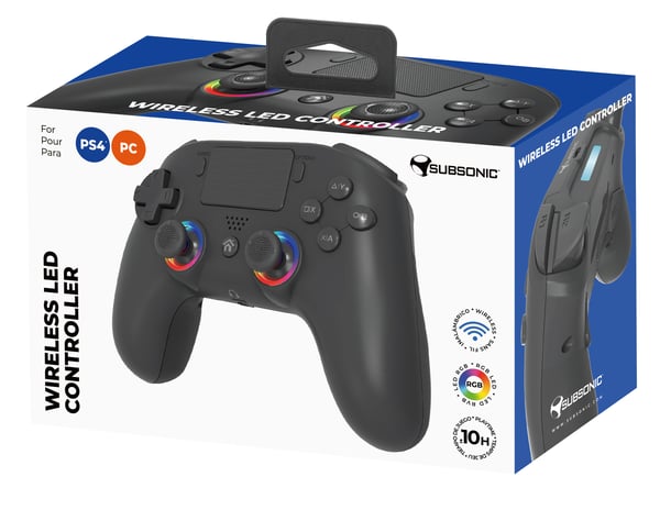 Subsonic 147449 Musta RF Pad-ohjain Analoginen/Digitaalinen PC, PlayStation 4