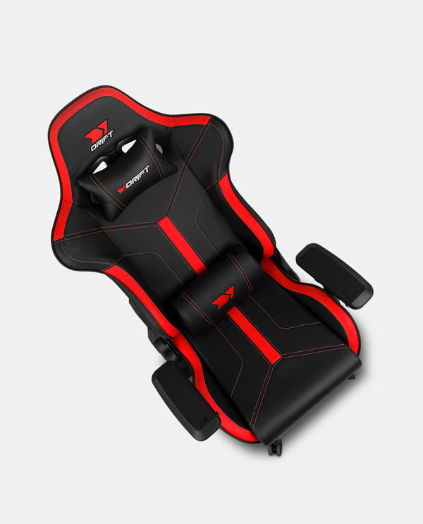 DRIFT DR350 Gaming lænestol Polstret sæde Sort, Rød