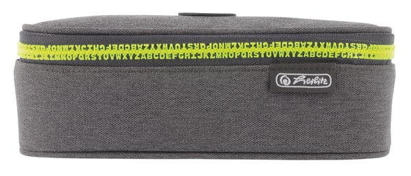 Herlitz beatBox ABC Mjukt pennfack Polyester Grå, Gul