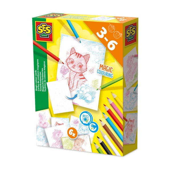 SES Creative Magic colour cards Farvelægning billedsæt