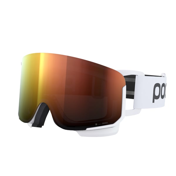 POC Nexal Clarity slalomglasögon Vit Unisex Orange Cylindrisk (flat) glas