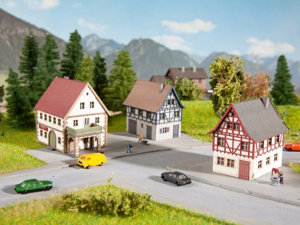 Pikkukuva 1 / 4: NOCH Village Set, 3 pieces Pienoismallin osa ja lisätarvike Rakennus