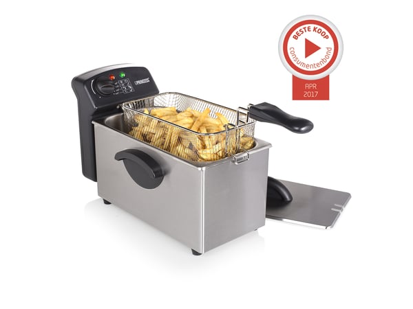 Princess 182626 Enkelt 3 L Enkeltstående 2000 W Frituregryde Rustfrit stål