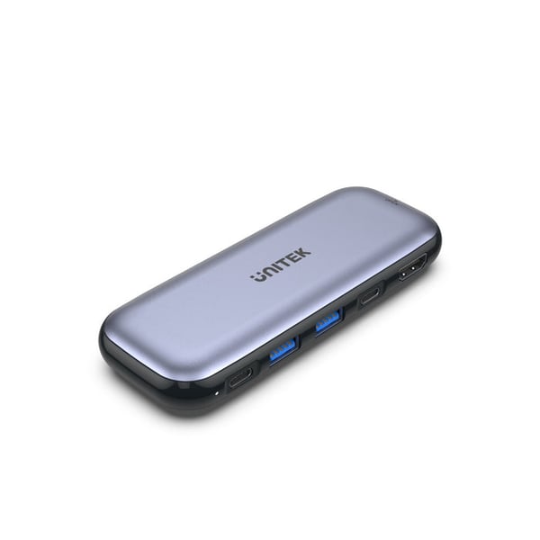 Miniatyrbild 1 av 8: UNITEK uHUB H6 USB Type-C 10000 Mbit/s Grå
