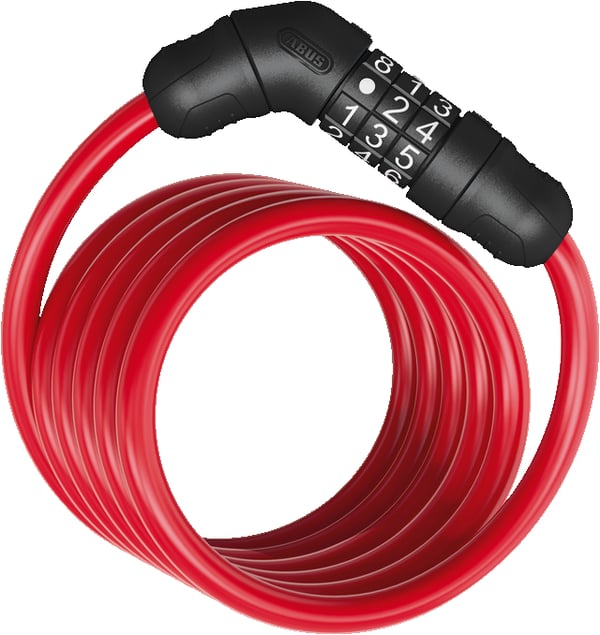 ABUS Star 4508C Svart, Röd 1500 mm Wirelås