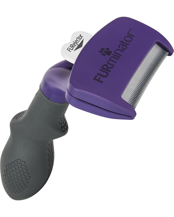 Miniatyrbillede 1 af 4: FURminator 4048422141259 børste & kam til kæledyr Sort, Violet Kat Deshedder