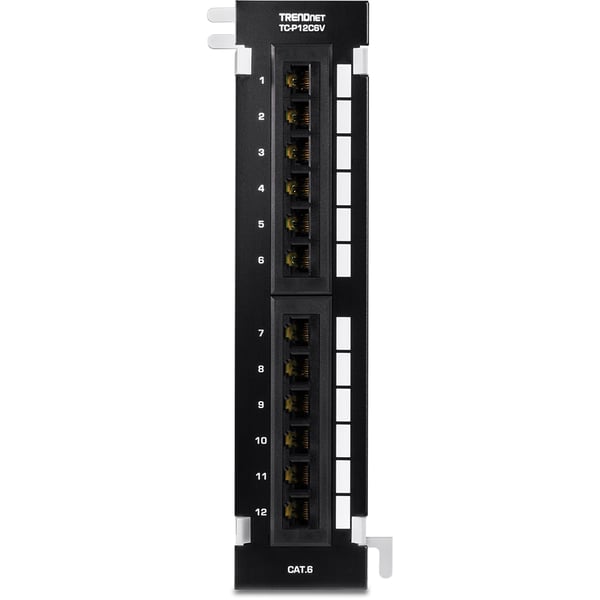 Miniatyrbillede 5 af 6: Trendnet TC-P12C6V patch panel