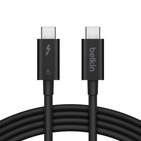 Miniatyrbillede 1 af 5: Belkin INZ005HQ1MBK Thunderbolt kabel 1 m 120 Gbit/sek. Sort