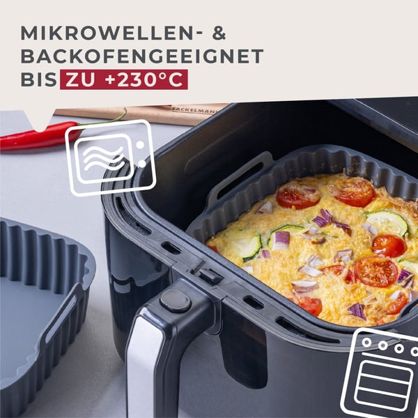 Fackelmann 45104 leivinpelti ja -paperi Air fryer Neliö Silikoni