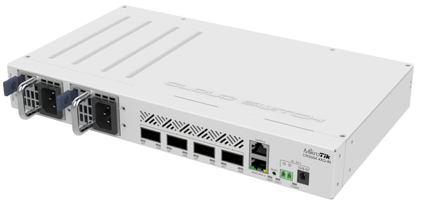 Mikrotik CRS504-4XQ-IN verkkokytkin Hallittu Fast Ethernet (10/100) Power over Ethernet -tuki Valkoinen