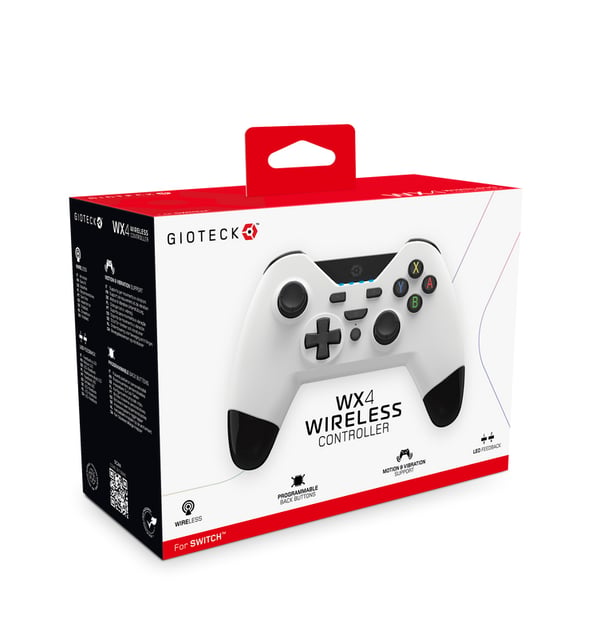 Miniatyrbild 4 av 4: Gioteck WX4NSW-37-MU spelkonsoler Svart, Vit Bluetooth Joystick Nintendo Switch