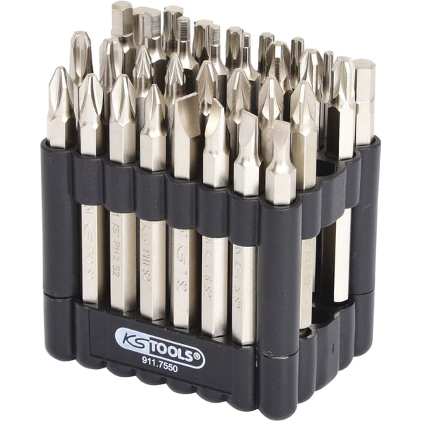 Miniatyrbild 1 av 2: KS Tools 911.7550 stjärnskruvmejselborr 32 styck