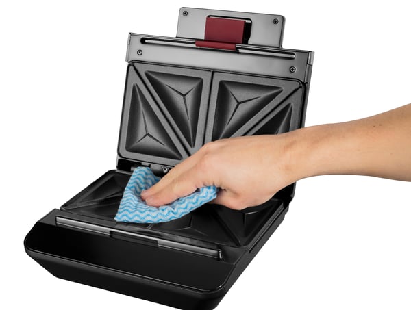 Russell Hobbs Easy Clean sandwichtoaster 750 W Sort, Rustfrit stål