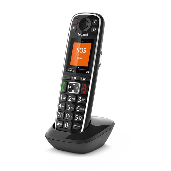 Gigaset E720HX Analog telefon/DECT-telefon Namn och uppringnings-ID Svart