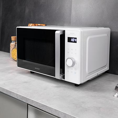 Miniatyrbillede 5 af 6: Cecotec 01675 mikrobølgeovn Hvid Solo mikroovn Bordplade 25 L 800 W