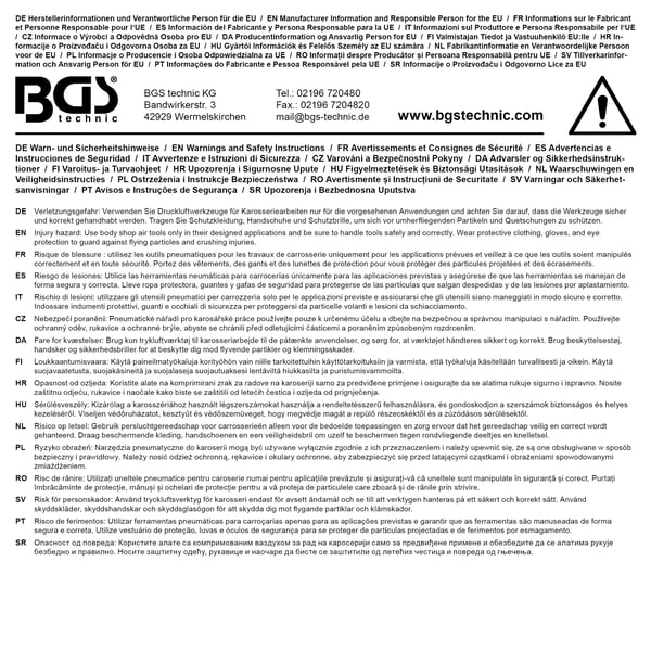 BGS technic Air Nibbler / Shear for Metal Sheets