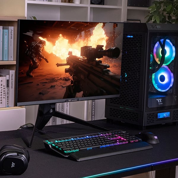 Thermaltake TGM-I27FQ platta pc-skärmar 68,6 cm (27") 2560 x 1440 pixlar Quad HD LED Svart