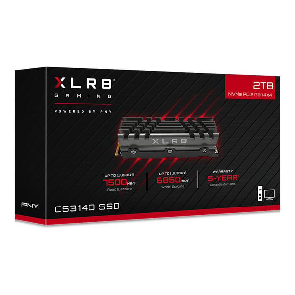 Miniatyrbillede 9 af 10: PNY XLR8 CS3140 2 TB M.2 PCI Express 4.0 NVMe 3D NAND