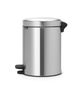 Miniatyrbild 3 av 10: Brabantia 112102 papperkorgar 5 l Rund Rostfritt stål